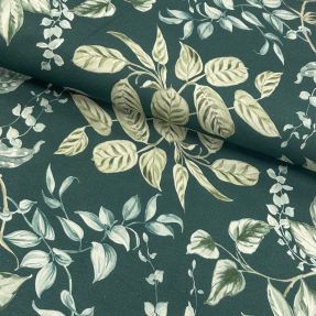 Decoration fabric Plants dark green digital print