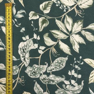 Decoration fabric Plants dark green digital print