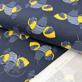 Sweat fabric Cool lobsters blue