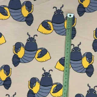 Sweat fabric Cool lobsters blue