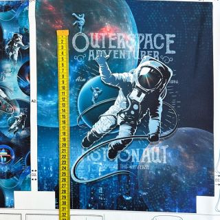 Decoration fabric KIDS BACKPACK Outerspace PANEL