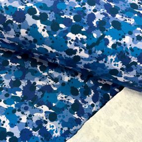 Sweat fabric Camo splash blue digital print
