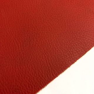 Faux leather Tanneur double face  rouge daim