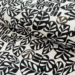 Decoration fabric GALET allover noir blanc