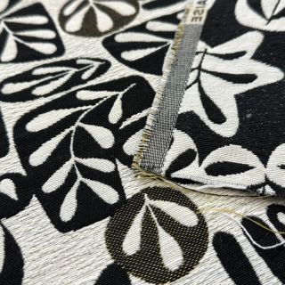 Decoration fabric GALET allover noir blanc