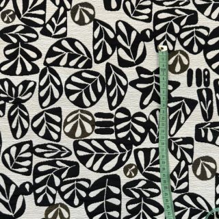 Decoration fabric GALET allover noir blanc