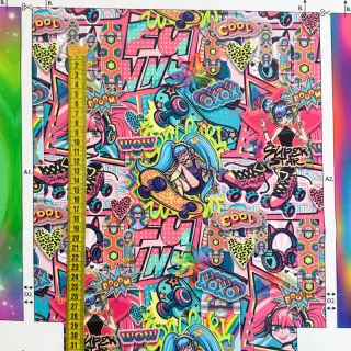 Decoration fabric KIDS BACKPACK Supergirl PANEL
