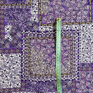 Viscose RADIANCE Patchwork purple digital print