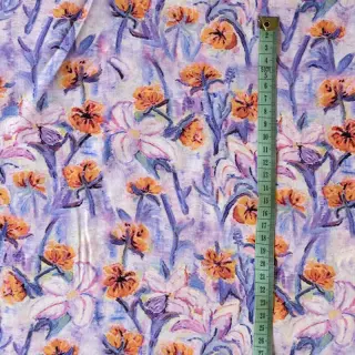 Viscose RADIANCE Dried flower digital print