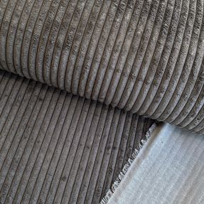 Decoration fabric VELOURS DECO STRIPE grey