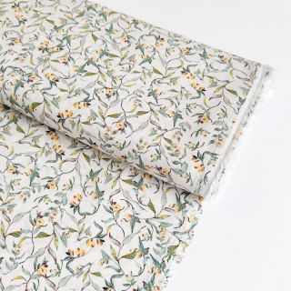 Viscose RADIANCE Goldie leaves digital print