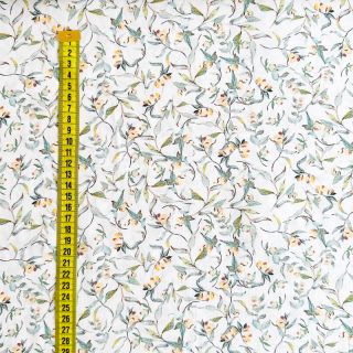 Viscose RADIANCE Goldie leaves digital print