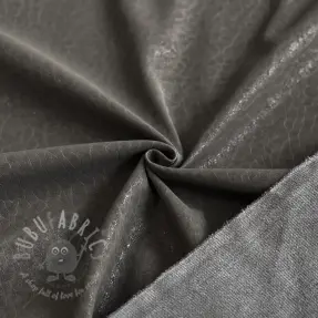 Faux leather STRUCTURE grey