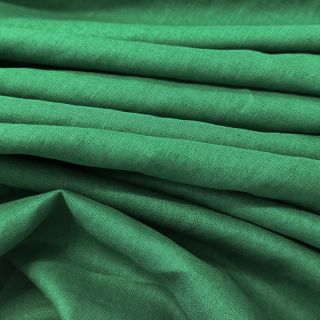 Linen enzyme washed 170 g grass green