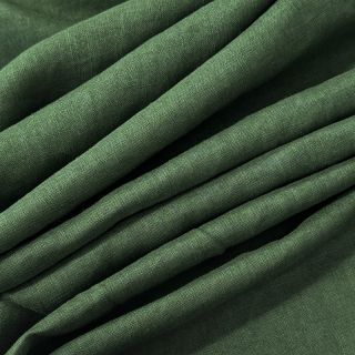 Linen enzyme washed 170 g forest green