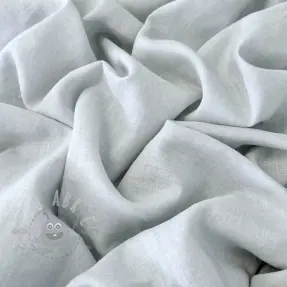 Linen enzyme washed 170 g light blue