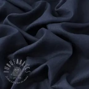 Linen enzyme washed 170 g navy