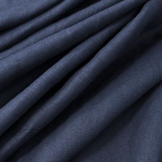 Linen enzyme washed 170 g navy