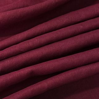 Linen enzyme washed 170 g bordeaux