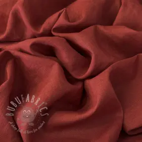Linen enzyme washed 170 g wine red