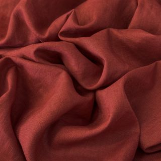 Linen enzyme washed 170 g wine red