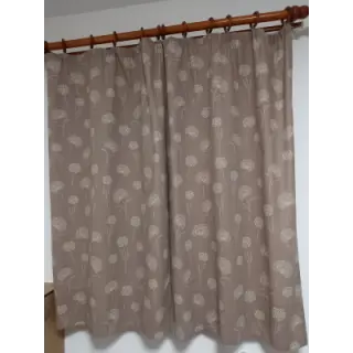 Decoration fabric Linenlook Elegant dandelion taupe