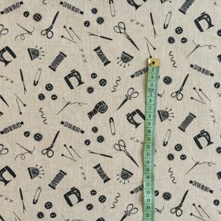 Decoration fabric Linenlook LITTLE SEWING ATELIER