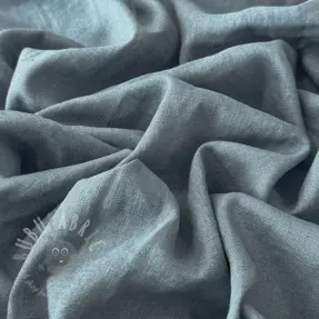 Linen enzyme washed 170 g ocean green