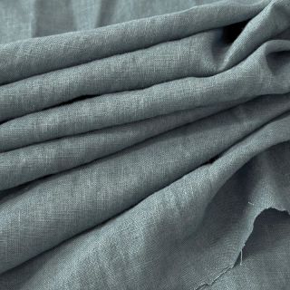 Linen enzyme washed 170 g ocean green