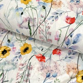 Jersey VISCOSE LYCRA HEAVY Flowers and more A digital print
