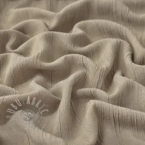 Linen viscose CRINCLE sand