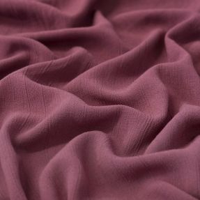 Linen viscose CRINCLE mulberry