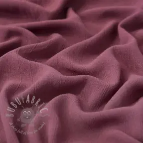 Linen viscose CRINCLE mulberry