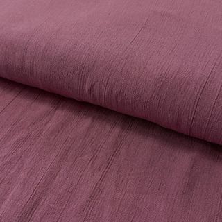 Linen viscose CRINCLE mulberry