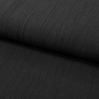 Linen viscose CRINCLE black
