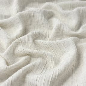 Linen viscose CRINCLE off white