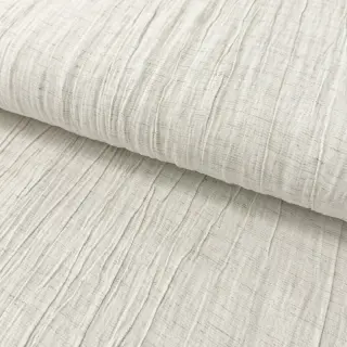 Linen viscose CRINCLE off white