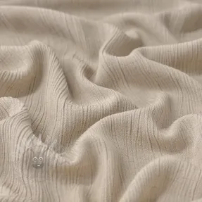 Linen viscose CRINCLE beige