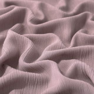 Linen viscose CRINCLE old blush