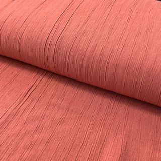 Linen viscose CRINCLE clay