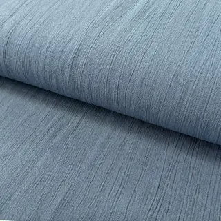 Linen viscose CRINCLE blue shadow