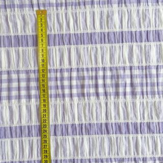 Cotton fabric YARN DYED Stripe lilac