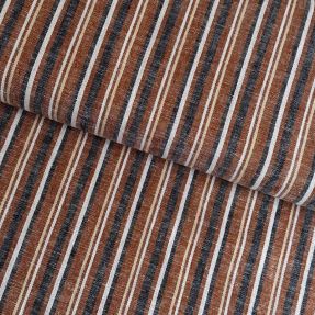 Linen YARN DYED Stripe rust