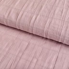 Cotton fabric VOILE DOBBY light lilac