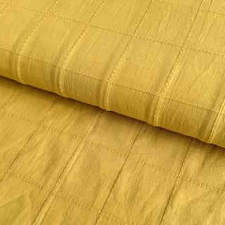 Cotton fabric VOILE DOBBY ochre