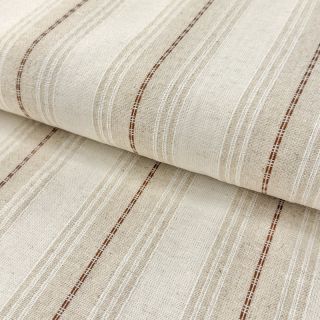 Linen viscose Stripe brown