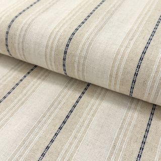 Linen viscose Stripe navy