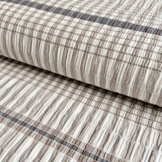 Cotton fabric YARN DYED Check sand