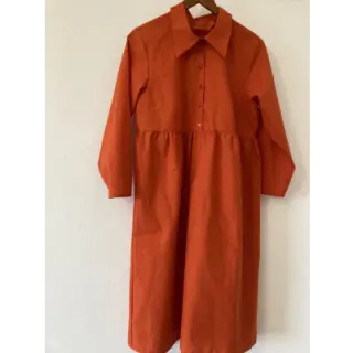 Cotton poplin orange