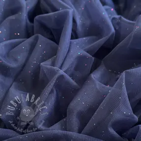 Tulle netting ROYAL MULTI FOIL navy